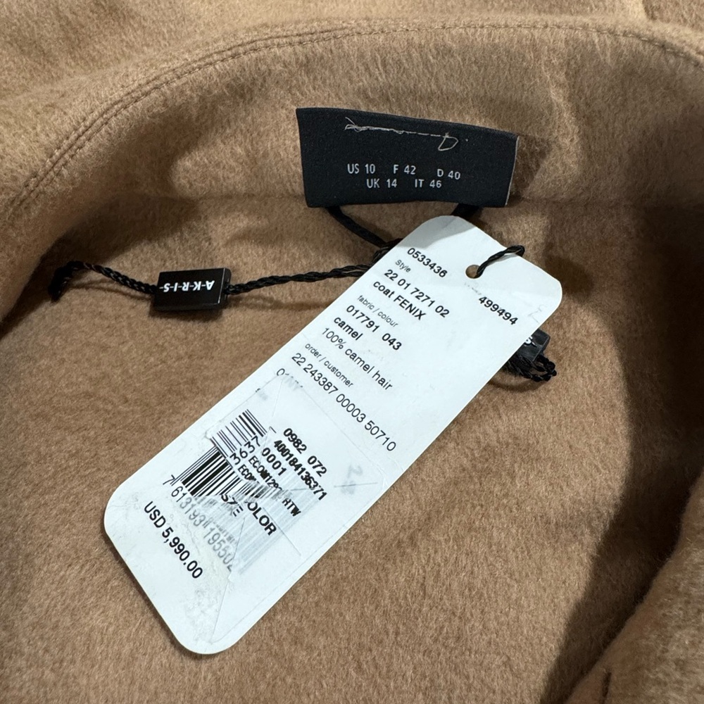 $5990 Akris
Camelhair Double-Face Double-Layer Parka
FENIX Size 10 - Picture 13 of 14